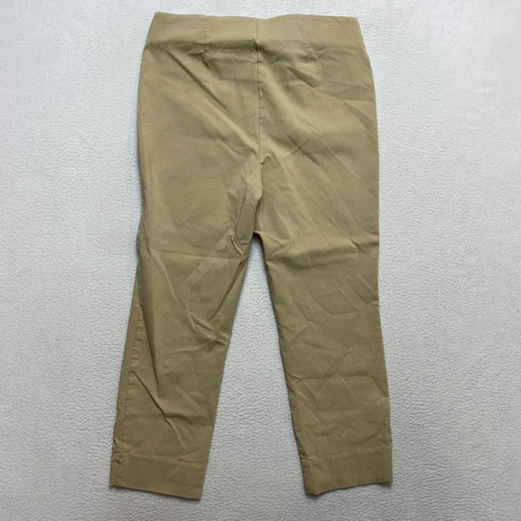 Lot Of 2 White House Black Market Pants Womens 10 Tan Stone Crop Elle - Picture 7 of 9